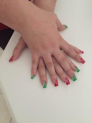 My Christmas nails