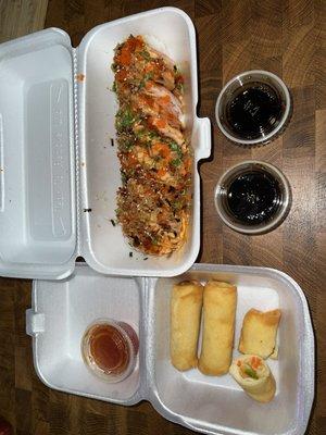 Los Angeles Roll and Spring Rolls