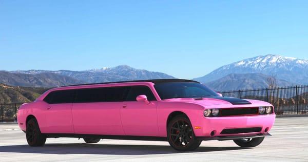 Our newest addition! 10 passenger PINK Dodge Challenger- 1 of 3 in the entire Nation! Call to book 208.938.1726