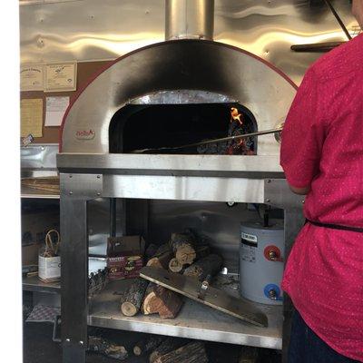 Artisan Oven - An actual, on-site, wood-fired oven.  The best!