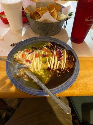 Burrito Supreme w/ red/green sauce