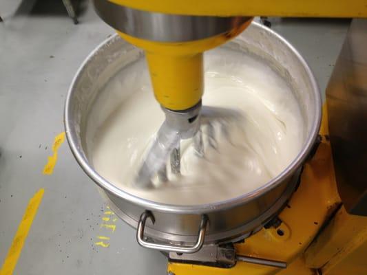 Delicious honey glaze  being mixed.