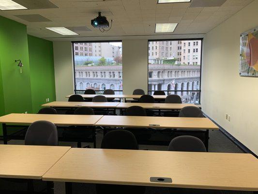 Classroom at Learn iT!...such a great view facing Market Street.