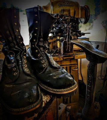 Re Soled fire boots