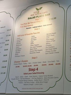 Menu: Salads