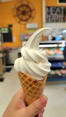 Vanilla buffalo milk soft serve! A must-try!