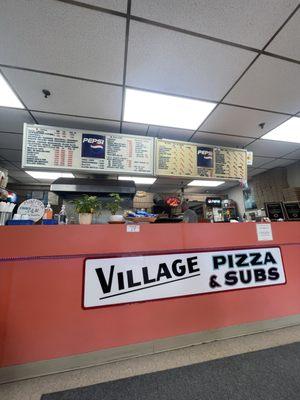 Inside Villlage Pizza & Subs