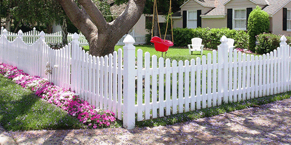 Vinyl Picket Fence - Irvine, CA