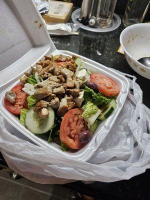 Greek gyro salad