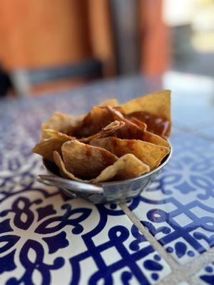 Chips with mole