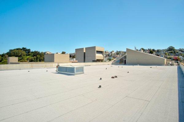 New roof on a hospital.