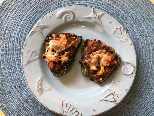 Stuffed poblanos