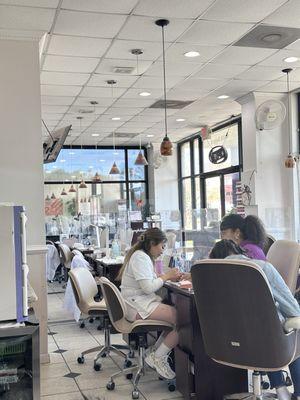 Clean, bright salon