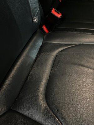 Dirty seat with feet print!!!