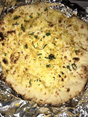 Garlic naan so freshly warm