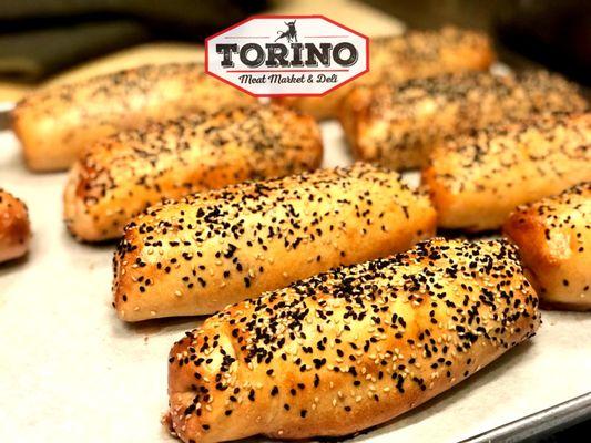 Our freshly baked Italian Stromboli