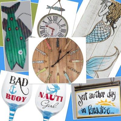 Huge selection of lake and nautical decor