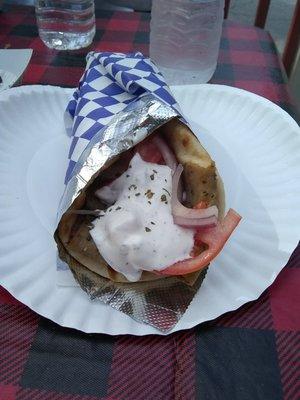 Gyro with lamb