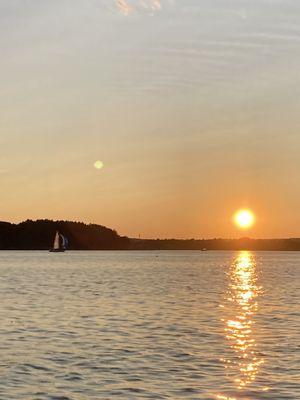 Gorgeous summer sunset cruise