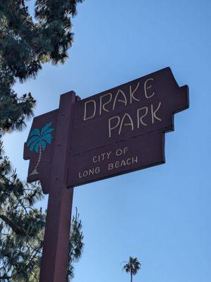 Drake Park sign