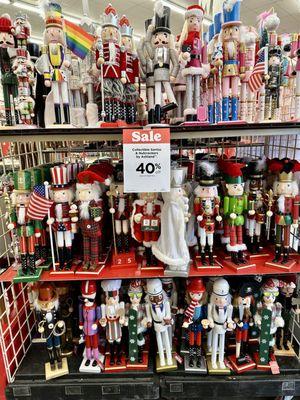 I loved the nutcrackers, but each one I picked up was damaged. I guess that is why they are 40 percent off.