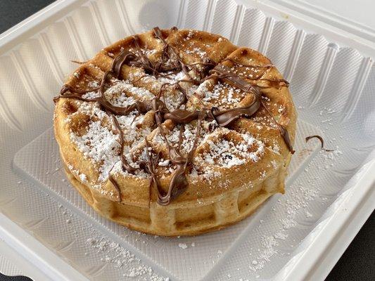 Stuffed nutella waffles... omg