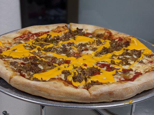 Philly Cheesesteak Pizza