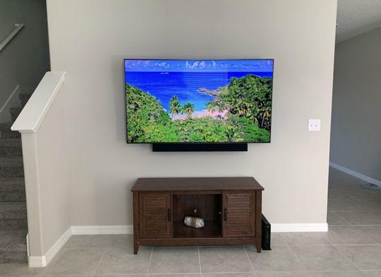 Tv mounting