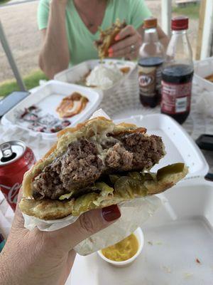 Bacon jalapeño Cheeseburger.. yummy yummy