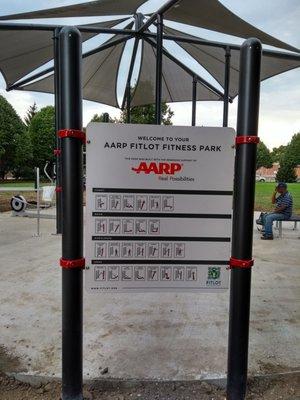 #AARPFitlotFitnessPark is almost done #aarp #jacobhoffnerpark #northside