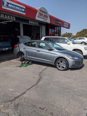 Patching a tire