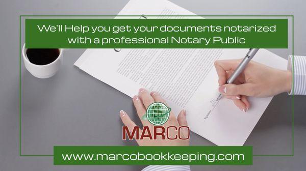 Marco Notary Public will help you get your documents notarized.