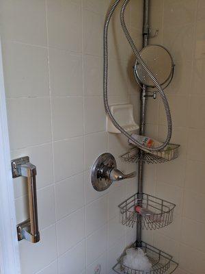 New shower trim installation