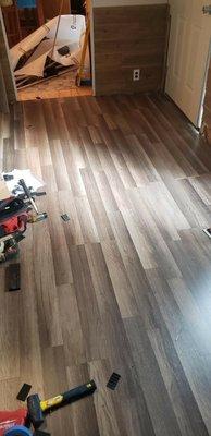 Recent flooring installation