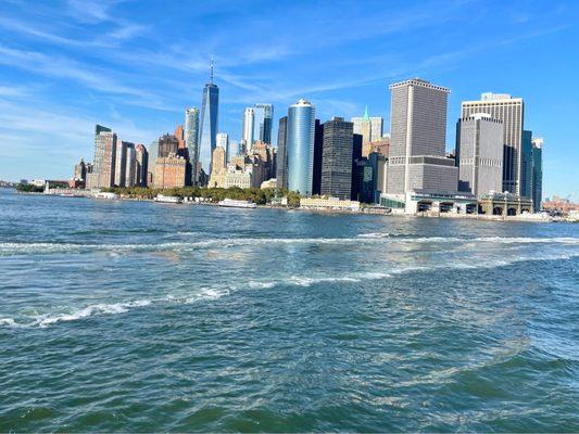 Awesome skyline view from the ferry on 10/06/2022