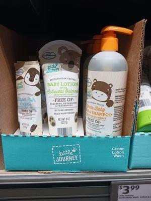 Gentle baby products