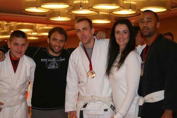 Congratulations to our BJJ students at their success at the Golden Gate BJJ Tournament 4/9/11!  With coach Samir Chantre, BB