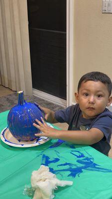 pumpkin painting!