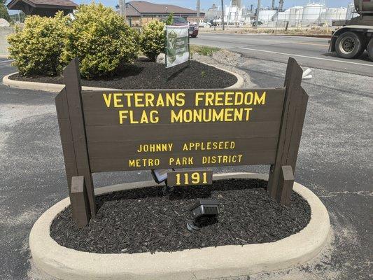 Veterans Freedom Flag Monument, Lima OH