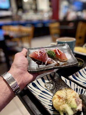 Albacore tuna sushi