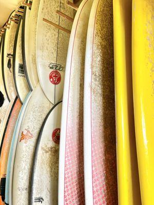 Lots of Surfboards