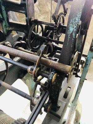 Seth Thomas tower clock mechanism.