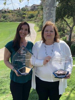 Jeannine and Shirley at Awards Banquet for 2019