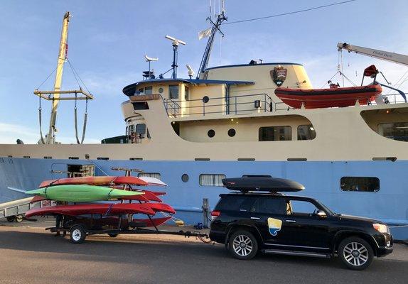 Ready to unload and load onto the Ranger III.