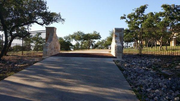 Cattle Gap with Rock Columns