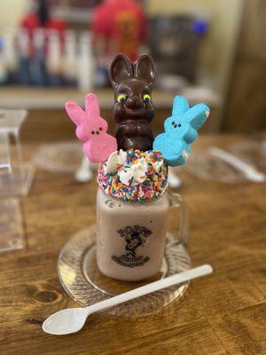 Chocolate Easter bunny shake