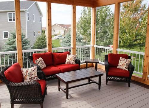 Three Season Porch Construction Project - Interior