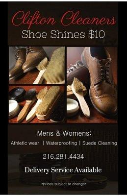 Now Offering Shoe Shining Service