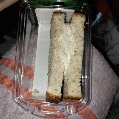 Chicken salad sandwich, I already ate the other half