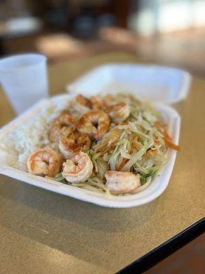 Shrimp Hibachi- I requested steamed rice